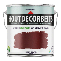 Hermadix Houtdecor Verfbeits - Wijn Rood