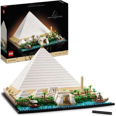 LEGO 21058 Architectuur De grote piramide van Gizeh, creatief hobbymodel om te bouwen, wereldmonument en decoratie