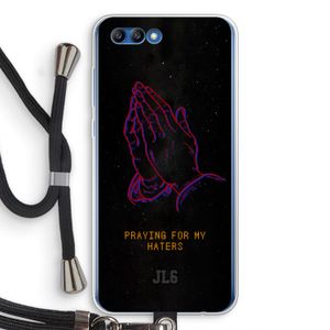 Praying For My Haters: Honor 10 Transparant Hoesje met koord