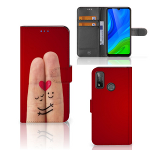 Huawei P Smart 2020 Wallet Case met Pasjes Liefde - Origineel Romantisch Cadeau