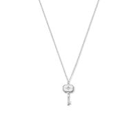 Ketting Sleutel zilver 1,2 mm 41 + 4 cm - thumbnail