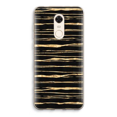 Gouden strepen: Xiaomi Redmi 5 Transparant Hoesje