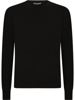 Dolce & Gabbana pull à col ras-de-cou - Noir