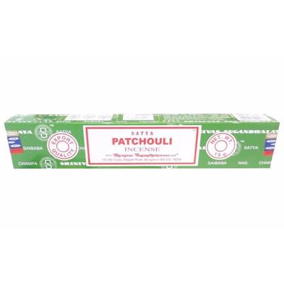 Satya Nag Champa wierook stokjes - Patchouli - 20x - 15 gram