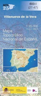 Topografische kaart 600-I Villaneuva de la vera | CNIG - Instituto Geográfico Nacional