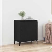 Dressoir 60x35x70 cm bewerkt hout zwart eikenkleurig
