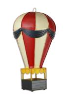 A TIN MODEL OF A HOT AIR BALLOON