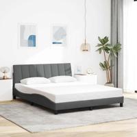 Bedframe zonder matras "Hanko" stof donkergrijs 160x200 cm