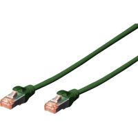 Digitus DK-1644-050/G RJ45 Netwerkkabel, patchkabel CAT 6 S/FTP 5.00 m Groen Halogeenvrij, Verdraaide paren, Snagless, Vlambestendig 1 stuk(s) - thumbnail