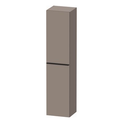 Hoge Kast Duravit D-Neo Kolomkast Wand 176 cm Rechtsdraaiend Mat Basalt