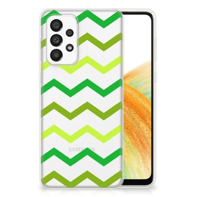 Samsung Galaxy A33 5G | TPU bumper | Zigzag Groen