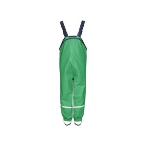 Playshoes regenbroek bretels fleece gevoerd uni groen Maat