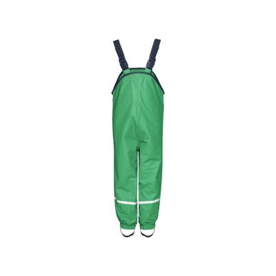Playshoes regenbroek bretels fleece gevoerd uni groen Maat