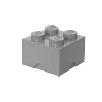 LEGO - Set van 4 - Opbergbox Brick 4, Grijs - LEGO - thumbnail