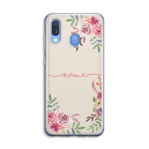 Rozen: Samsung Galaxy A40 Transparant Hoesje