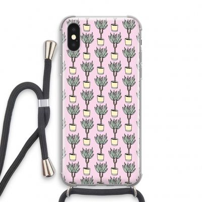 Boompje: iPhone XS Transparant Hoesje met koord