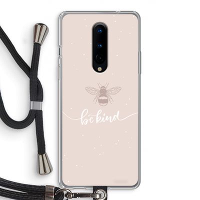 Be(e) kind: OnePlus 8 Transparant Hoesje met koord