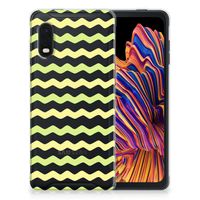 Samsung Xcover Pro TPU bumper Waves Yellow - thumbnail