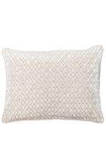 Anke Drechsel coussin en velours à broderies - Blanc