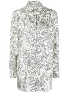 ETRO chemise en soie à imprimé cachemire - Noir