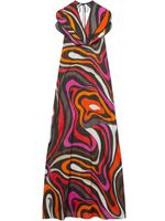 PUCCI robe en coton à imprimé abstrait - Multicolore