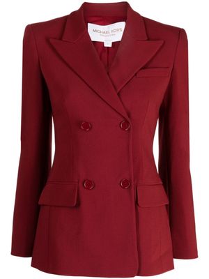Michael Kors Collection Blazer met dubbele rij knopen - Rood Michael Kors Collection Blazer met dubbele rij knopen - Rood
