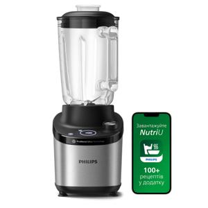 Philips Home HR3760/00 Blender 1500 W Zilver, Zwart