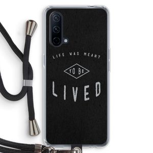 To be lived: OnePlus Nord CE 5G Transparant Hoesje met koord