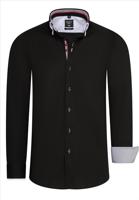 Heren Overhemd Zwart - Rusty Neal - 11028