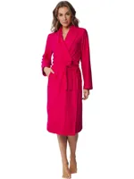 - Dames Badjas met bamboe - Roze ochtendjas - Saunajas