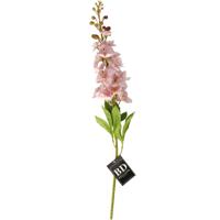 Kunstbloem Ridderspoor/delphinium Roland - 87 cm - licht roze - kunst zijdebloemen