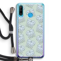 Octopussen: Huawei P30 Lite Transparant Hoesje met koord