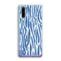 Blauwe nerven: Huawei P30 Transparant Hoesje