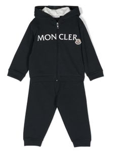 Moncler Enfant survêtement à logo imprimé - Bleu