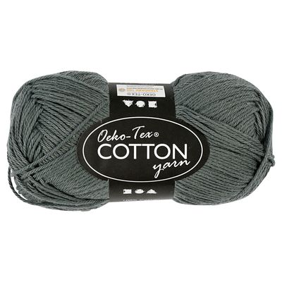Creativ Company Katoengaren, grijs, 50gr, 170m
