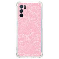 OPPO A16 | A16s | A54s Case White Flowers - thumbnail