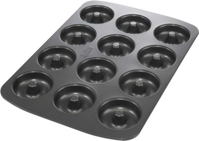 Donut bakplaat - BIRKMANN - EASY BAKING - Koolstofstaal - Antiaanbaklaag - 12 vormen - Ø7cm, 37 x 26 x 2 cm Donut bakplaat - BIRKMANN - EASY BAKING - Koolstofstaal - Antiaanbaklaag - 12 vormen - Ø7cm, 37 x 26 x 2 cm