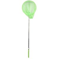 Telescopisch visnet/schepnet - groen - metaal - 36 tot 67 cm
