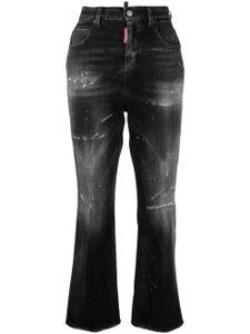 DSQUARED2 jean évasé à effet usé - Noir