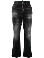 DSQUARED2 jean évasé à effet usé - Noir