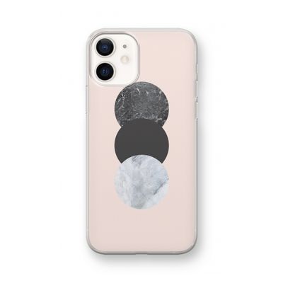 Marmeren cirkels: iPhone 12 mini Transparant Hoesje
