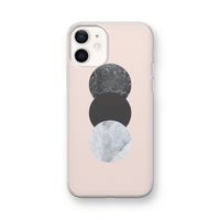 Marmeren cirkels: iPhone 12 mini Transparant Hoesje