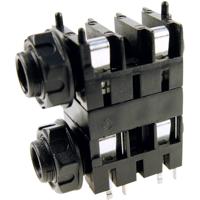 Cliff FCR1120 Jackplug 6.35 mm Bus, inbouw horizontaal Aantal polen: 2 Mono Zwart 1 stuk(s)