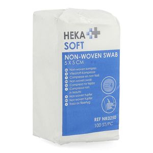 Hekasoft Kompres Non-wov. Bulk 5x 5cm 100