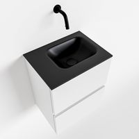 Toiletmeubel Mondiaz Ada | 40 cm | Meubelkleur Talc | Lex wastafel Urban Links | Zonder kraangat