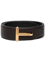 TOM FORD ceinture réversible à boucle T - Noir