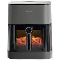 Panasonic NF-CC500SXE Airfryer 5 l 1450 W CoolTouch-behuizing, Stoomtoevoeging, Digitale timer, LC-display, Kijkvenster, Automatische start-stop Grijs
