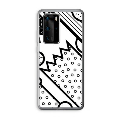 Pop Art #4: Huawei P40 Pro Transparant Hoesje