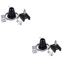 Zwarte Spanningsrail Ophangset - 3 Fase - 1 Meter - 2-Pack