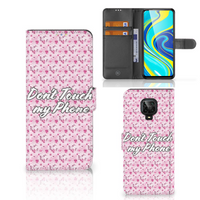 Xiaomi Redmi Note 9 Pro | Note 9S Portemonnee Hoesje Flowers Pink DTMP - thumbnail